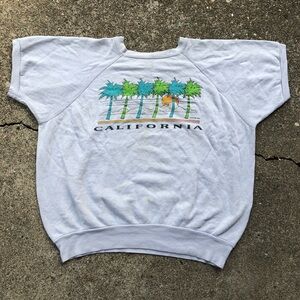 80s Vintage California Palm Tree Retro Graphic Crewneck